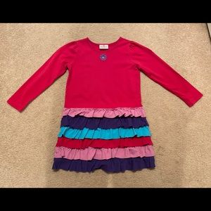 Hanna Andersson tiered cotton dress size 110 (5/6)